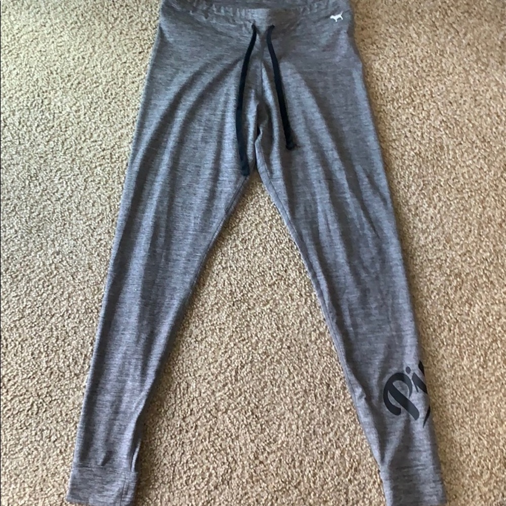 Pink Victoria secret grey leggings